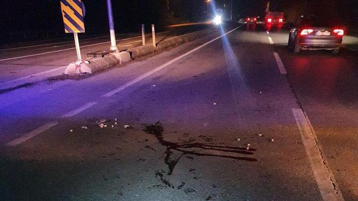 Yolun karşısına geçerken otomobilin çarptığı yaya öldü