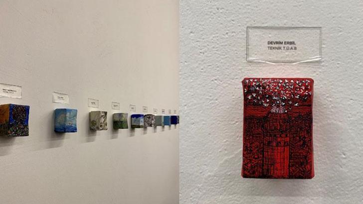 Sanatçılardan 'vesikalık' tuvallere resim