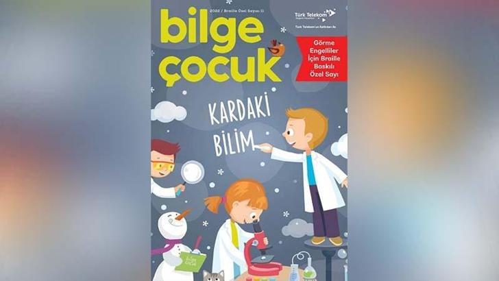 Görme engelli çocuklara özel, Braille alfabesiyle dergi hazırlandı