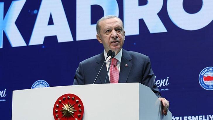 Cumhurbaşkanı Erdoğan: Memur ve emeklilerimizin maaş artış oranını yüzde 25 olarak uygulayacağız