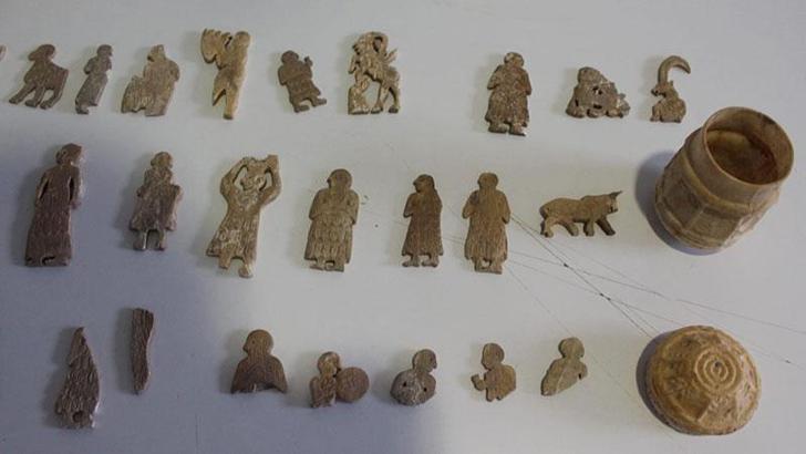 Suriye sınırında 51 parça tarihi eser ele geçirildi