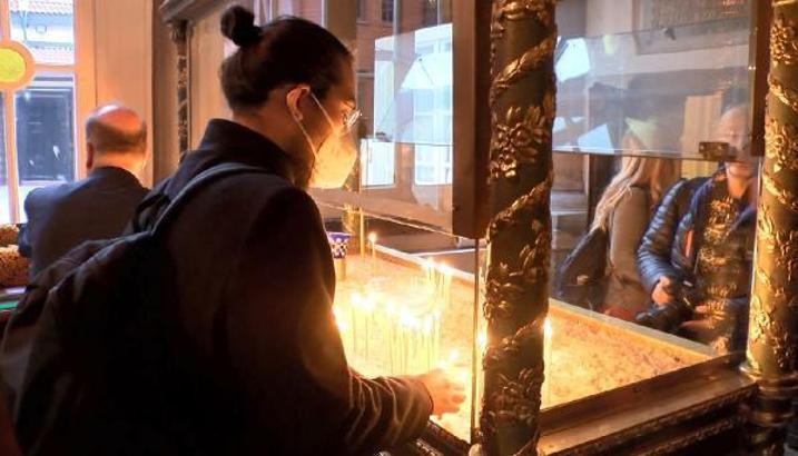 Haliç'te haç çıkarma töreni