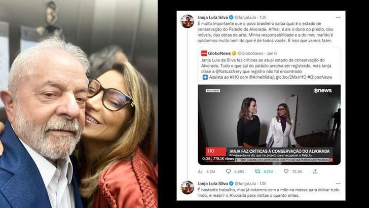 Brezilya’nın First Lady’si, başkanlık sarayının ‘kötü halde’ olduğunu açıkladı