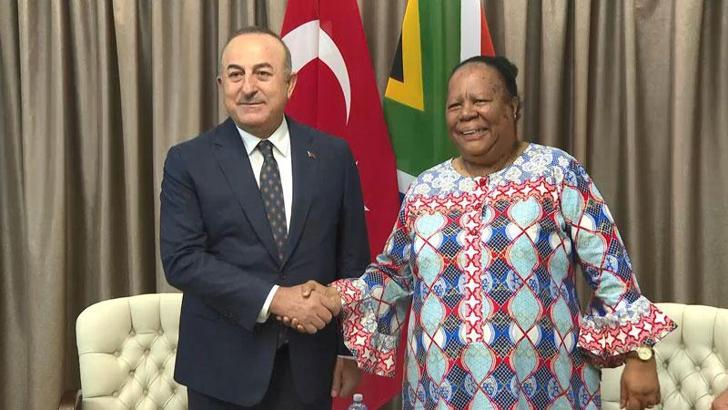 Çavuşoğlu, Güney Afrika Uluslararası İlişkiler ve İşbirliği Bakanı Pandor ile görüştü