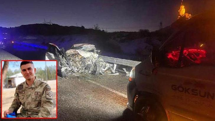 Yıllık izindeki uzman çavuş, otomobiliyle TIR'a çarptığı kazada hayatını kaybetti
