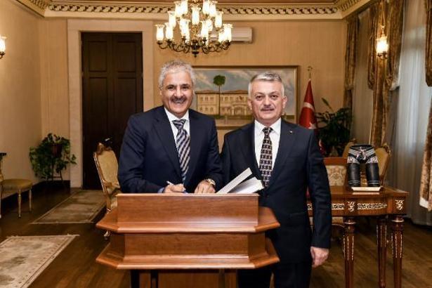 Vali Yazıcı, Kuveyt Büyükelçisi Alenzi'yi kabul etti