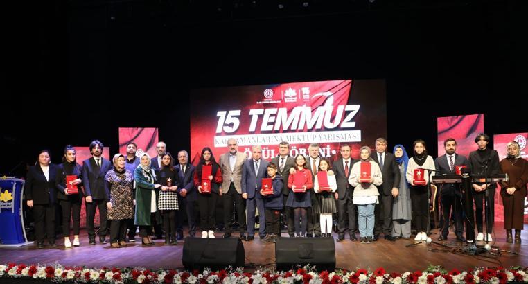 15 Temmuz Kahramanlarına Mektup Yarışması’nda ödüller sahiplerini buldu