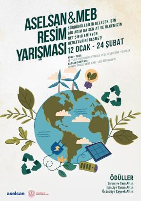 ASELSAN ve Millî Eğitim Bakanlığı’ndan temiz bir çevre için resim yarışması