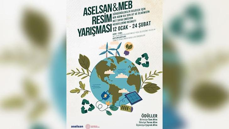 ASELSAN ve Millî Eğitim Bakanlığı’ndan temiz bir çevre için resim yarışması