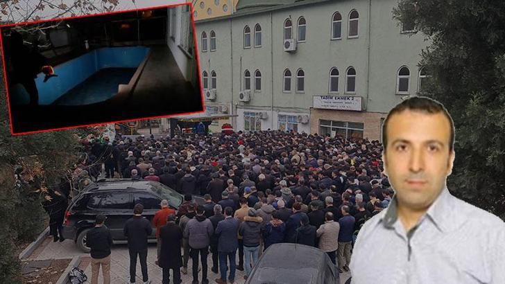 5'inci kattan boş havuza düşen Faruk öğretmen, toprağa verildi