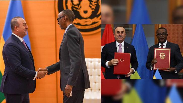 Bakan Çavuşoğlu, Ruanda Devlet Başkanı Kagame ve Dışişleri Bakanı Biruta ile görüştü
