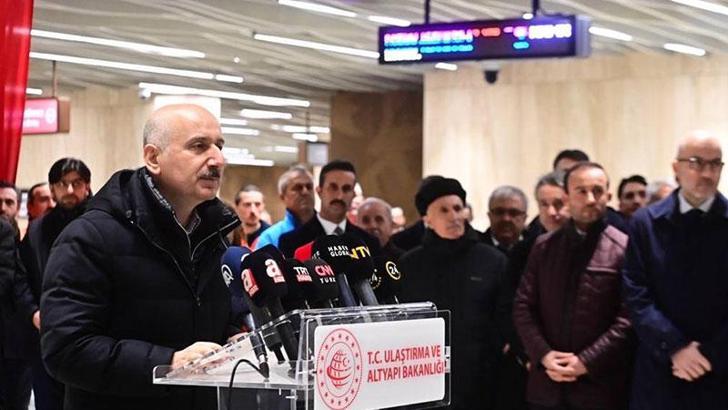Bakan Karaismailoğlu: Kağıthane-İstanbul Havalimanı metrosu 22 Ocak'ta açılacak