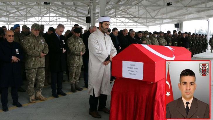 Şehit uzman çavuş Kurt, törenle memleketine uğurlandı