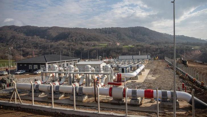 Karadeniz gazını aktaracak ölçüm istasyonu ve boru hattı tamamlandı