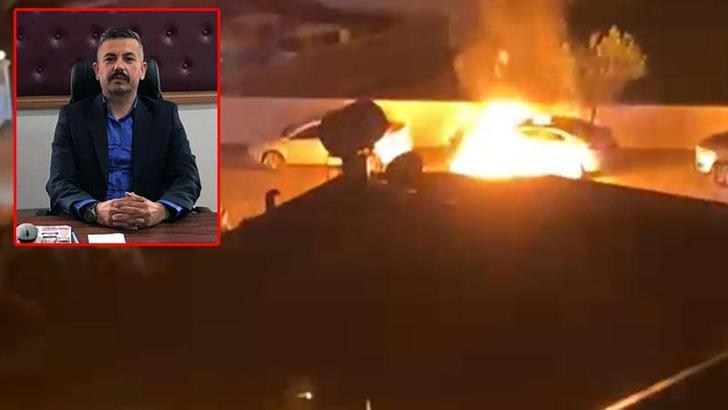 Ülkü Ocakları Anamur İlçe Başkanı Satar'ın otomobili yandı