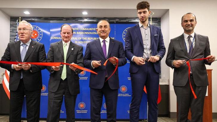 Bakan Çavuşoğlu’nun Houston’daki temasları