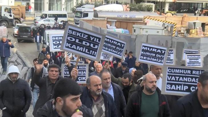 Fikirtepe'de eylem: Kiralarımızı ödeyemiyoruz