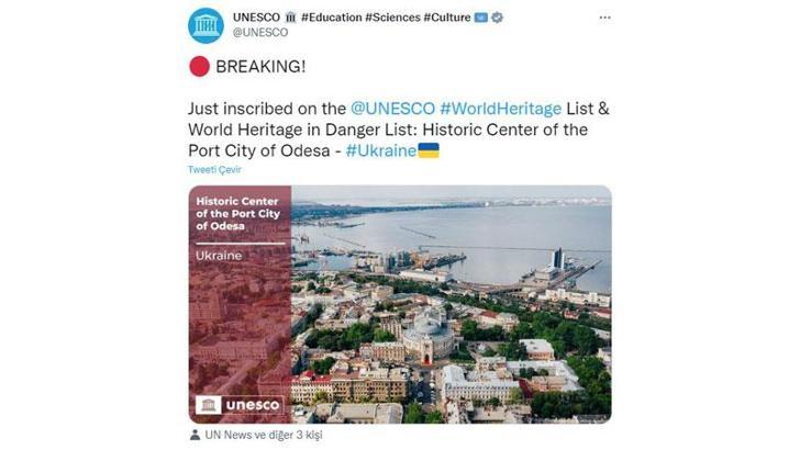 Odessa UNESCO’nun Dünya Mirası Listesi’ne girdi