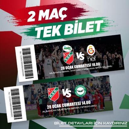 Karşıyaka'dan tek bilet, 2 maç kampanyası