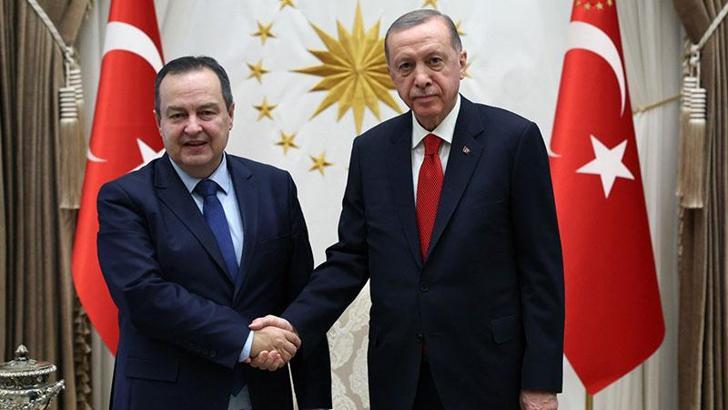 Cumhurbaşkanı Erdoğan, Sırbistan Dışişleri Bakanı Dacic'i kabul etti