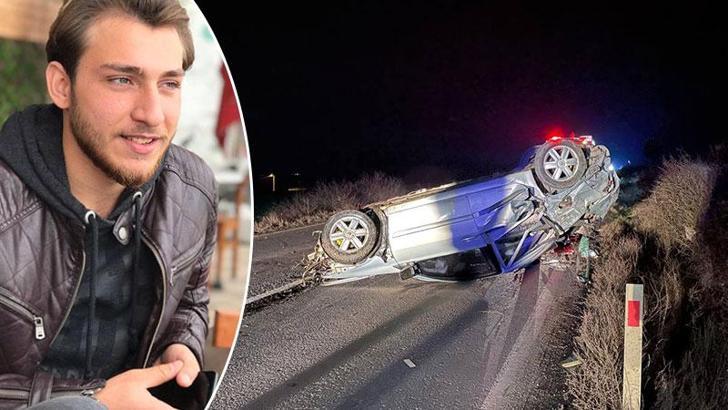 Tekirdağ'da otomobil, takla attı: 1 ölü, 1 yaralı