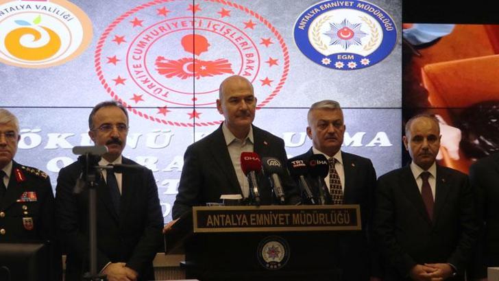 Bakan Soylu: 4 ilde eş zamanlı uyuşturucu operasyonunda 241 kişi gözaltına alındı