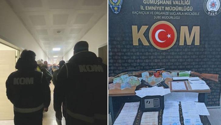 Gümüşhane’de 'tefeci' operasyonu: 23 gözaltı