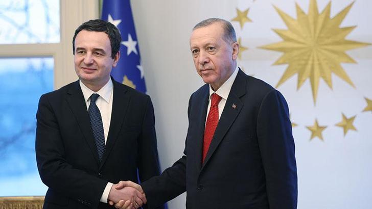 Cumhurbaşkanı Erdoğan, Kosova Başbakanı Kurti'yi kabul etti