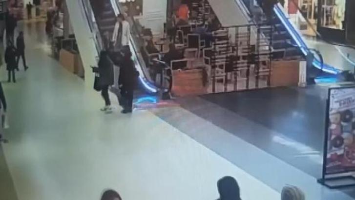 Şişli'deki yürüyen merdiven dehşetinin güvenlik kamerası görüntüleri ortaya çıktı