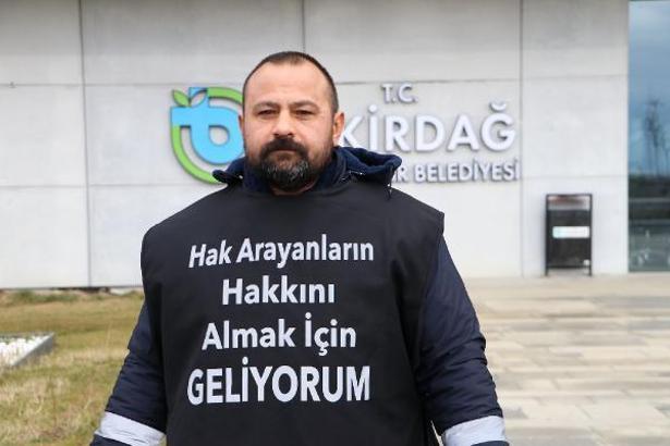 İşine son verilen belediye çalışanı Ankara’ya yürüyor