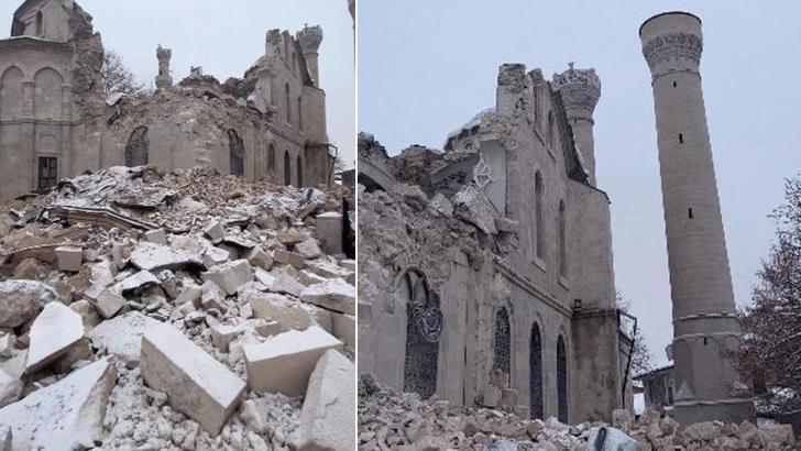 Malatya'da depremde Yeni Cami de yıkıldı