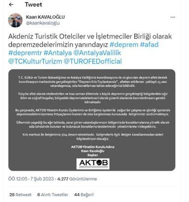 Oteller depremzedelere açıldı