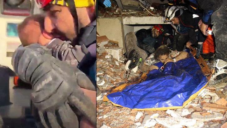 2 aylık bebek Mehmet Çınar enkazdan sağ çıkarıldı