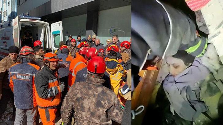 Tülin, İslahiye'de 55 saat sonra sağ kurtarıldı