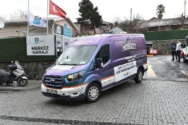 Beşiktaş Belediyesi’nin hayvan ambulansı ve hazır mutfak aracı deprem bölgesine gidiyor