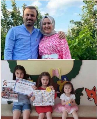 Adana'da enkazda kalan öğretmen çift ve 3 kızı toprağa verildi