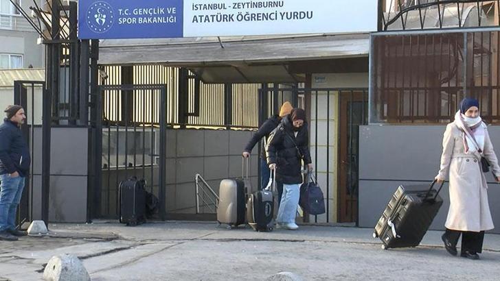 Depremzedelerin yerleştirileceği yurtlar boşaltılmaya başlandı