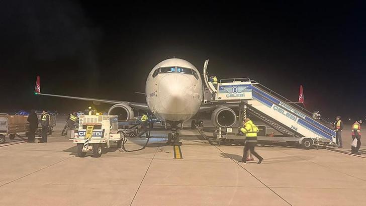 Hatay Havalimanı’na ilk uçuş gerçekleştirildi