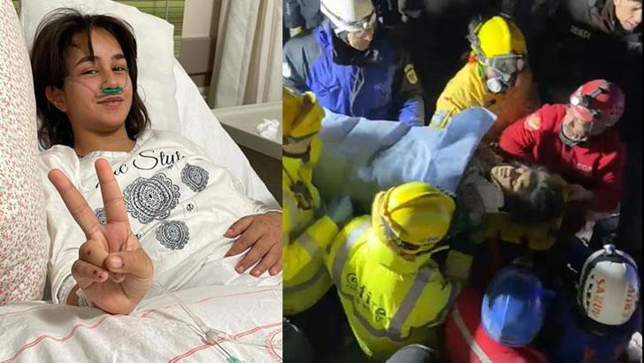 116'ncı saatte kurtarılan 15 yaşındaki Saadet İkbal’den iyi haber