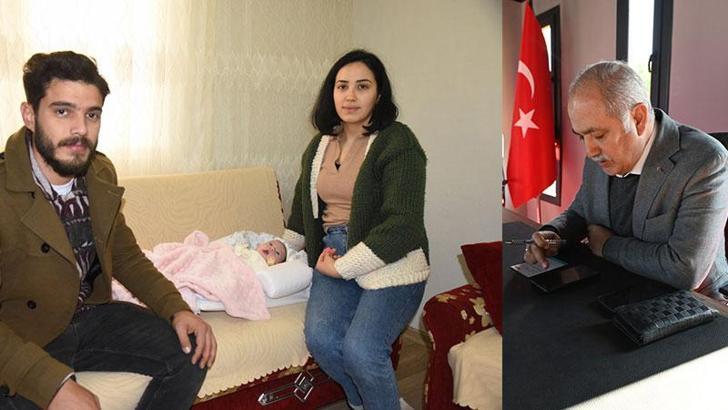 BaÅŸkan araya girdi, depremzede Åžükran Aden bebeÄŸin özel maması bulundu