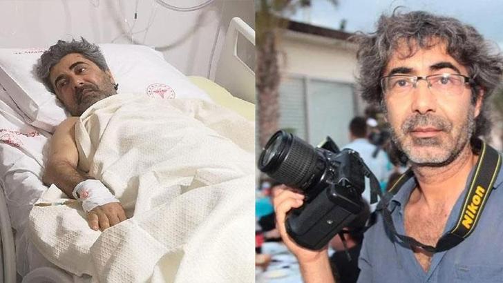 Sol el bileği çakı ile kesilerek enkazdan kurtarılan gazeteci Akın Bodur, İstanbul'a sevk edilecek