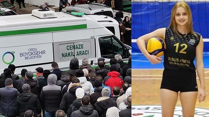 Depremde hayatını kaybeden voleybolcu Gözde Öztürk, Ordu'da toprağa verildi