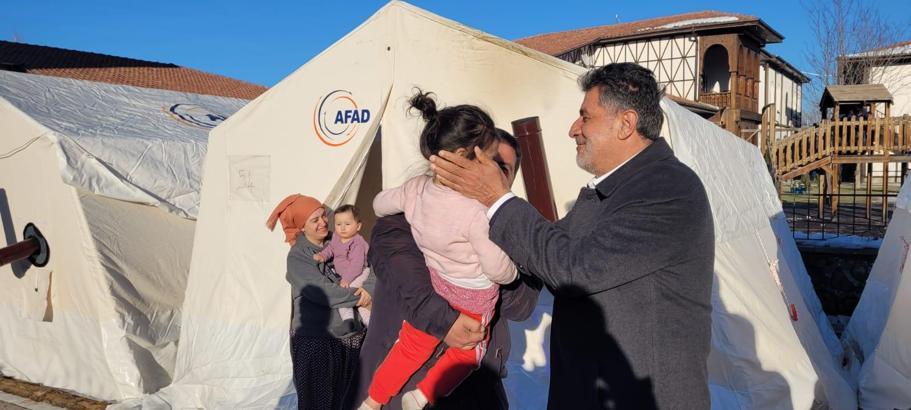 Milli Yol Partisi Başkanı Çayır, Malatya'da depremzedeleri ziyaret etti
