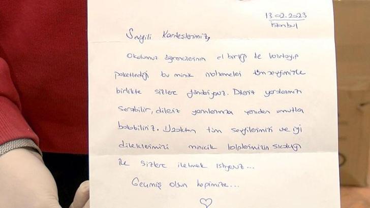 Anaokulu öğrencilerinden duygulandıran mektup