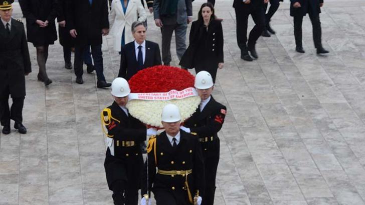 ABD Dışişleri Bakanı Blinken, Anıtkabir'i ziyaret etti