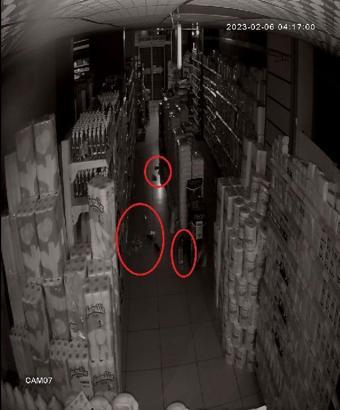 Diyarbakır’da deprem anı marketin güvenlik kamerasında