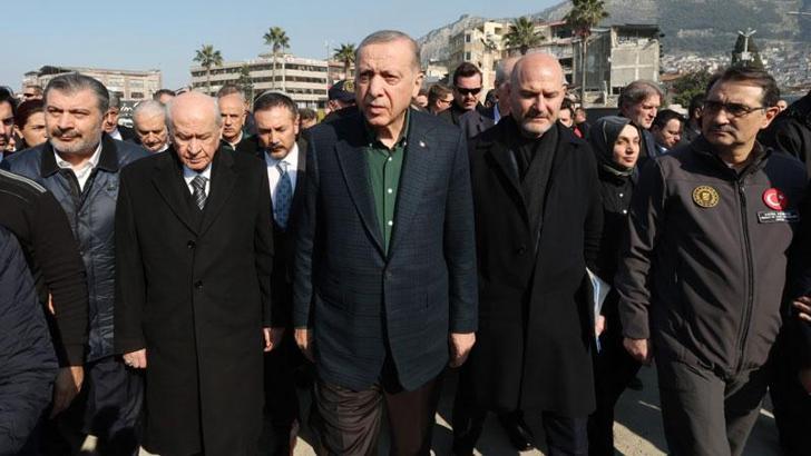 Cumhurbaşkanı Erdoğan ve Bahçeli Hatay'da