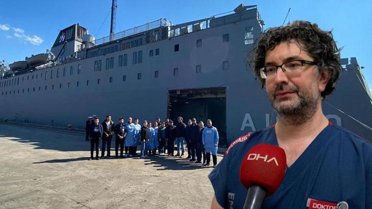 TCG İskenderun'un gönüllü doktoru: Depremzedelere seyirde müdahale ettik