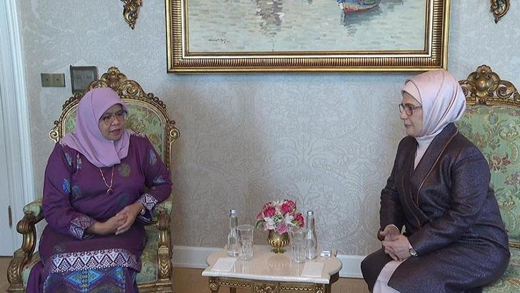 Emine Erdoğan, BM Habitat İcra Direktörü Sharif ile bir araya geldi