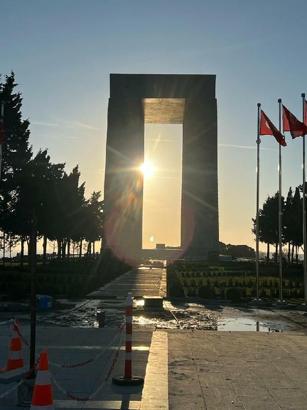 Çanakkale Şehitler Abidesi'ndeki çalışmalarda sona gelindi